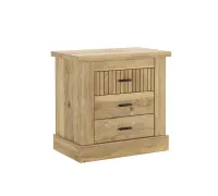 Mesita de noche 3 cajones Rapid Mavella-Rayas
