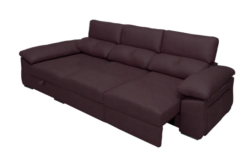 Sofá Chaise Longue con Arco Izquierdo - Tapicería Magnolia Plomo | Envío a Alicante y Toda España