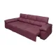 Sillón Chaise Longue con Brazo Izquierdo Tapizado en Tela Rosa Audi