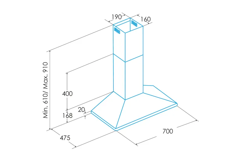 Campana ECP-7411 X Electro | Accesorio para Dormitorio