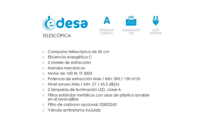 Campana Extractora ECT-6411 X Electro para tu Salón