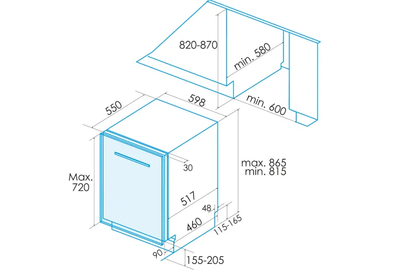 Lavavajillas EDB-6130-I Electro para tu Cocina en Alicante