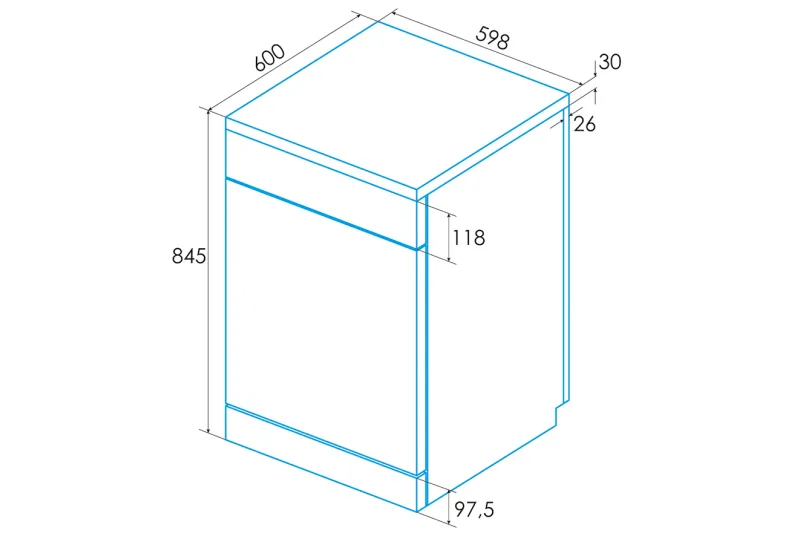 Lavavajillas EDW-6130 X Electro | Cocinas en Alicante con Envío a Toda España