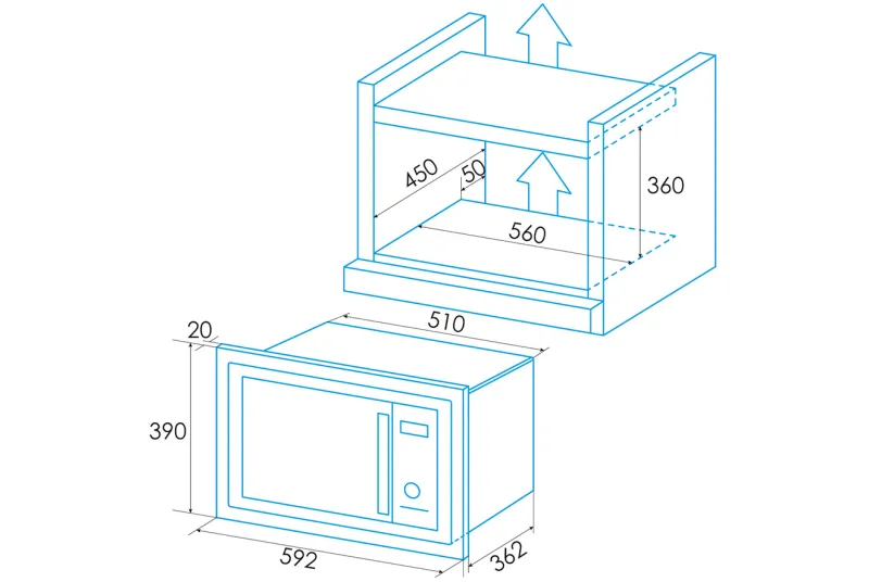Microondas EMW-2320-IG X Electro - Compra en Alicante con Envío a Toda España