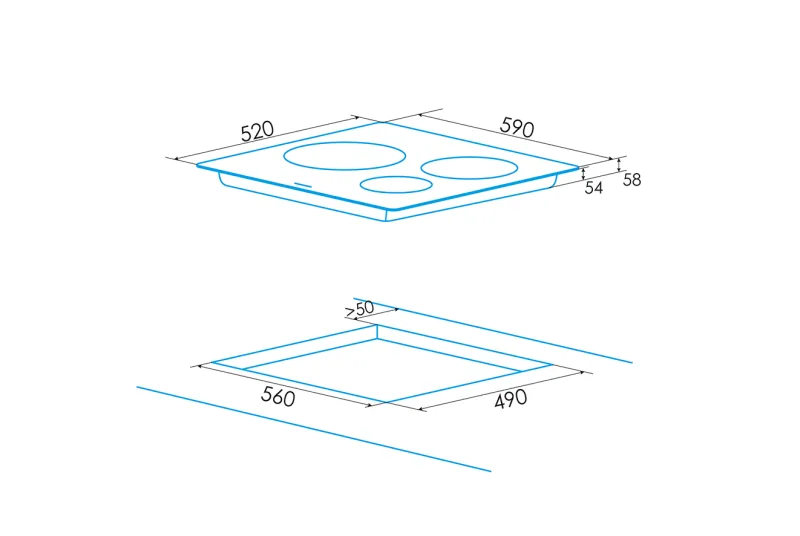 Placa Vitrocerámica EVT-6328 R/A Electro | Cocina de Alta Calidad