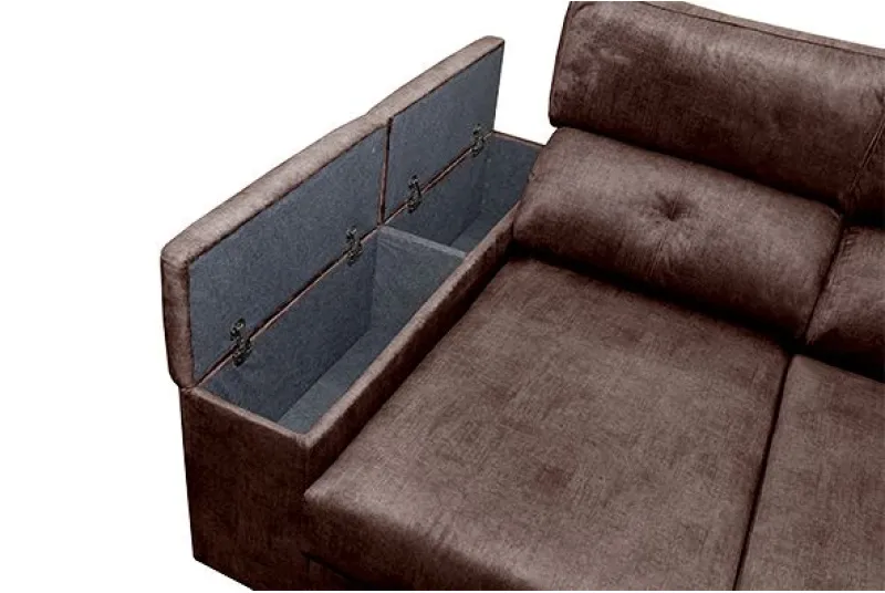 SHAISELONGUE IZDA. ARCONES BRAZOS GREDOS TAP.MAGNOL PLOMO