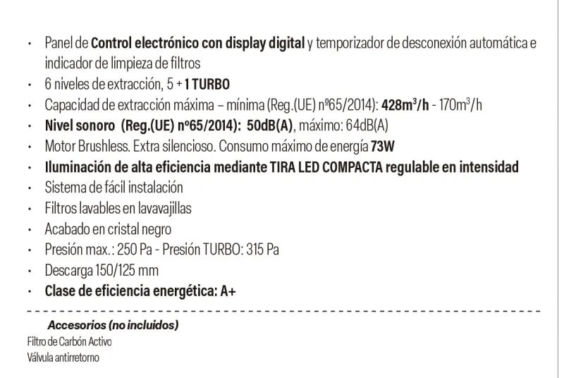 Campana Extractora Juno 9000 GBK Electro - Alta Eficacia