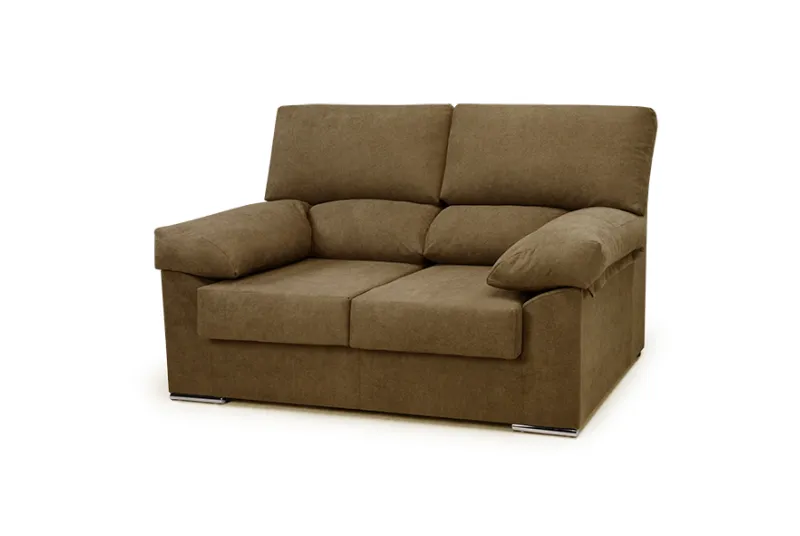 Sofá de 2 Plazas Koké en Tela Edi Color Camello | Sofás en Alicante