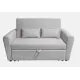 SOFA CAMA CON BRAZOS CIRO GRIS
