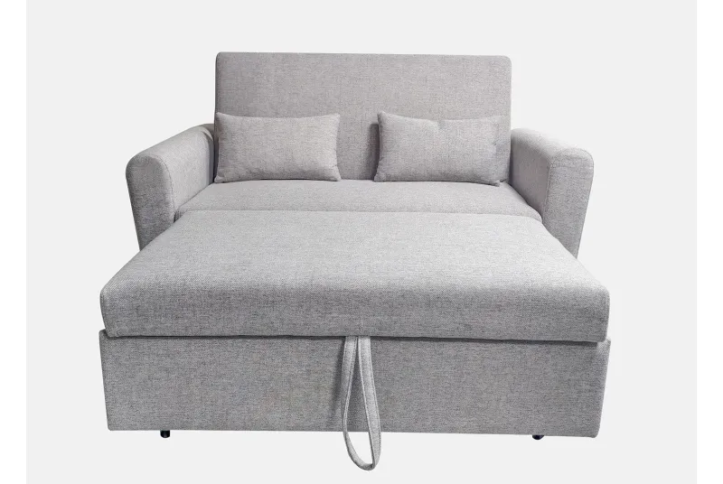 SOFA CAMA CON BRAZOS CIRO GRIS