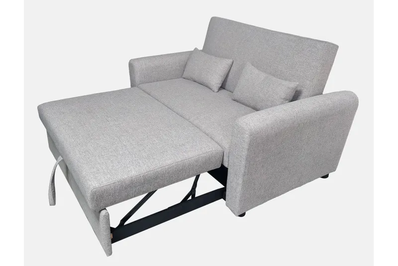 SOFA CAMA CON BRAZOS CIRO GRIS