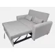 SOFA CAMA CON BRAZOS CIRO GRIS