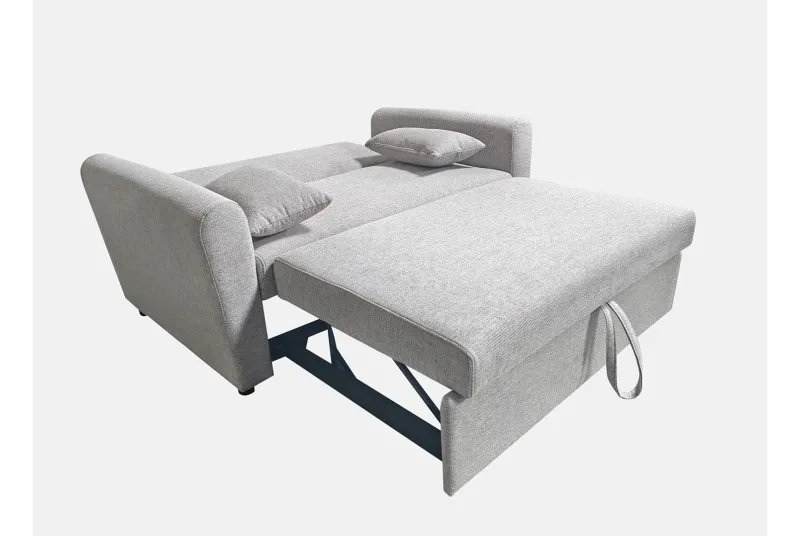 SOFA CAMA CON BRAZOS CIRO GRIS