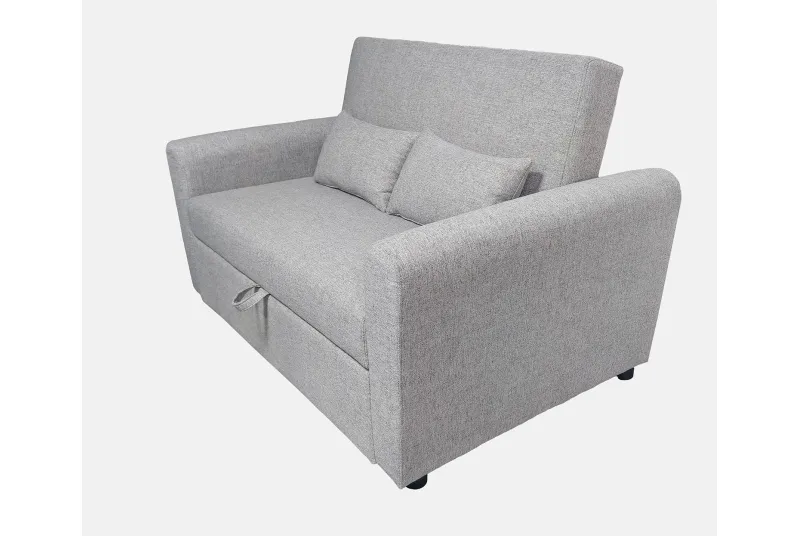 SOFA CAMA CON BRAZOS CIRO GRIS