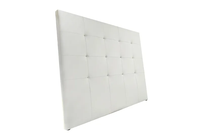 Cabecero Matrimonio Liam 160 cm en Piel Blanca | Diseño Moderno