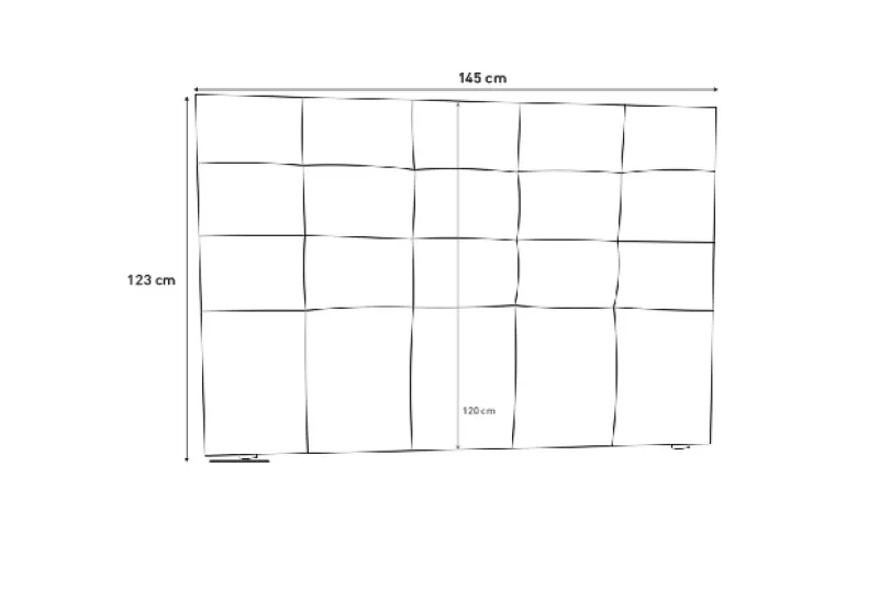 Cabecero de Cama Matrimonio Liam Tapizado en Piel Blanca | Diseño Moderno