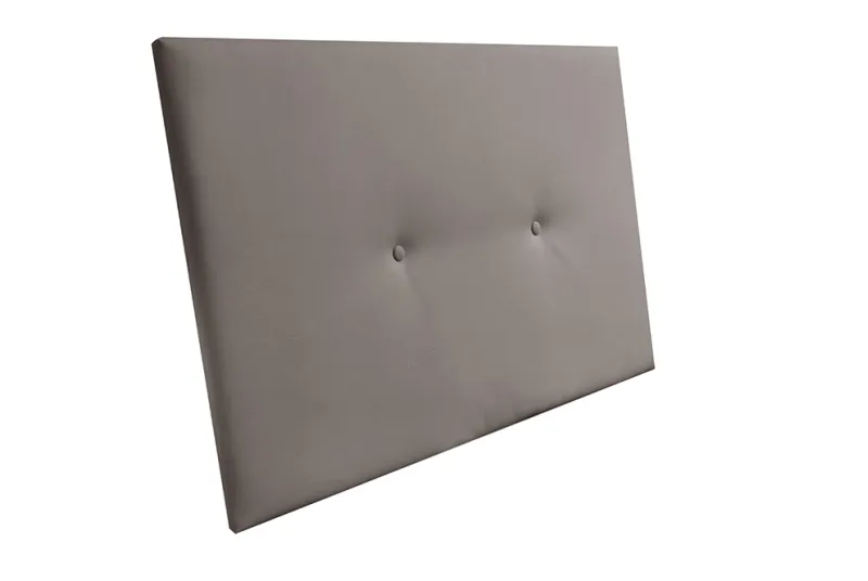 Cabecero Juvenil Noah Tapizado en Piel Gris - Diseño Moderno para Dormitorios