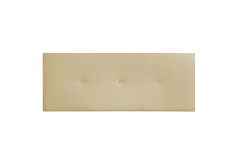 Cabecero de Cama Matrimonial Noah 160 cm en Piel Beige