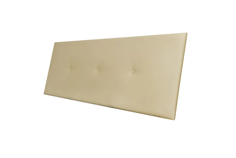 Cabecero de Cama Matrimonial Noah 160 cm en Piel Beige
