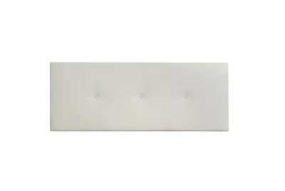 CABECERO MATRIMONIO 160CM TAP.PU BLANCO NOAH