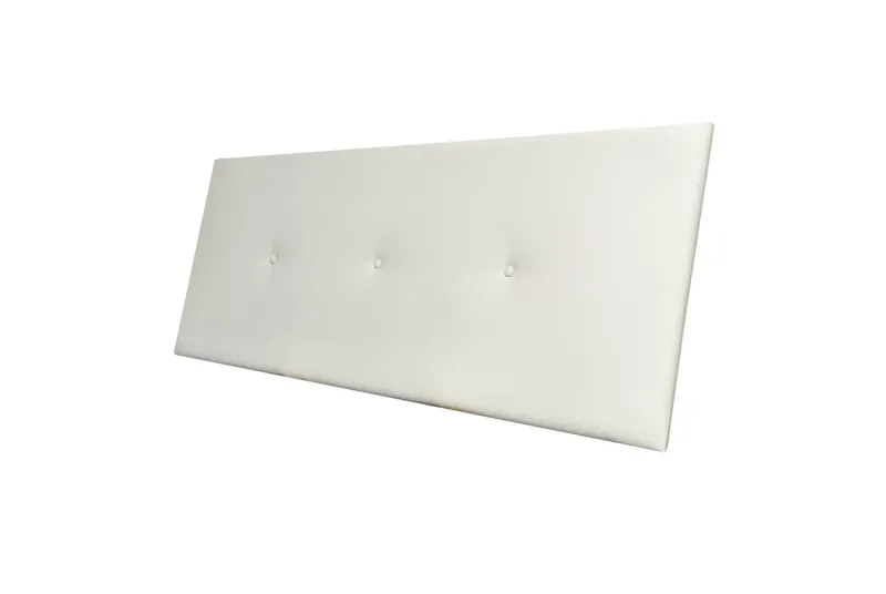 Cabecero de Piel Blanco Noah para Cama Matrimonio 160 cm