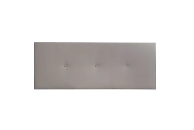 Cabecero de Cama Matrimonio Noah 160 cm en Piel Gris