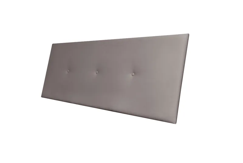 Cabecero de Cama Matrimonio Noah 160 cm en Piel Gris