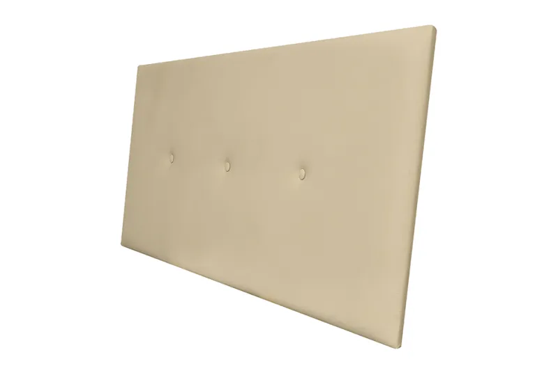 Cabecero Matrimonio Noah Tapizado en Piel Beige | Diseño Moderno y Confortable