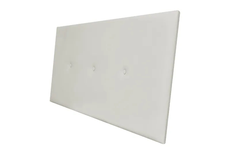 Cabecero de Cama Matrimonio Noah en Piel Blanca | Diseño Moderno y Confortable