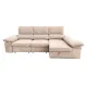 Sillón Chaise Longue Nadia Beige con Arco Derecho | Comodidad y Estilo