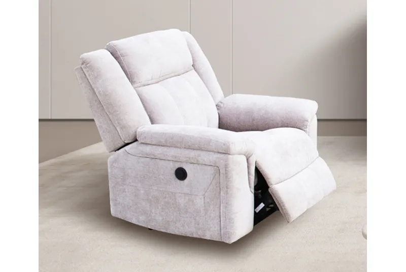 Sofá Relax Eléctrico de 1 Plaza Troya Color Beige | Confort y Tecnología