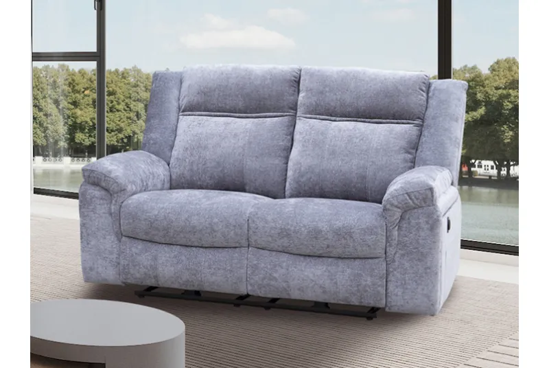 Sofá 2 Plazas Relax Eléctrico Troya Gris | Comodidad y Diseño