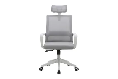 Silla de oficina OF-2223 blanco y gris
