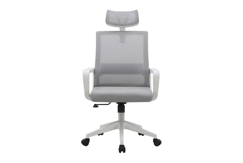 SILLA OFICINA ERGONOMICA OF-2223 BLANCO-GRIS