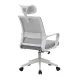 SILLA OFICINA ERGONOMICA OF-2223 BLANCO-GRIS