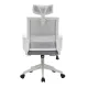 SILLA OFICINA ERGONOMICA OF-2223 BLANCO-GRIS