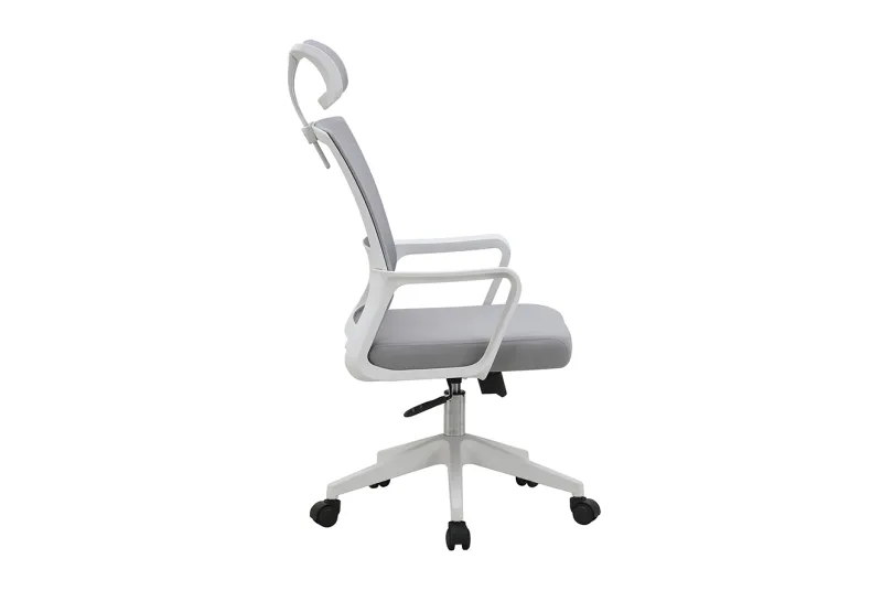 SILLA OFICINA ERGONOMICA OF-2223 BLANCO-GRIS