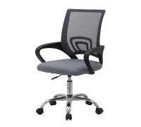 Silla de oficina OF-2235 gris y negro