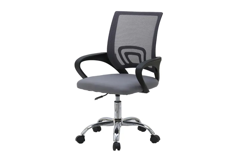 Silla de Oficina OF-2235 en Color Gris y Negro | Ergonomía y Confort