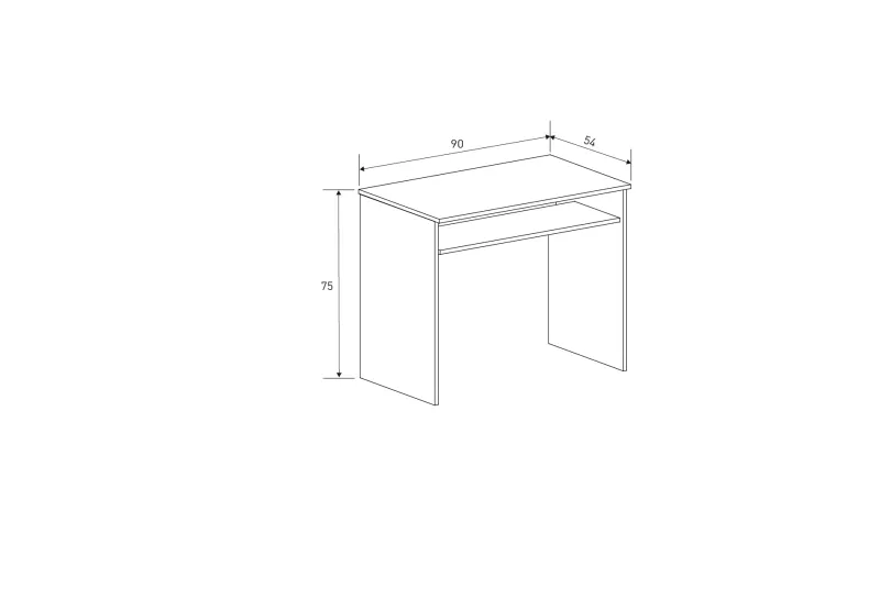 MESA ESTUDIO ESTANTE ELBA MAUVELLA