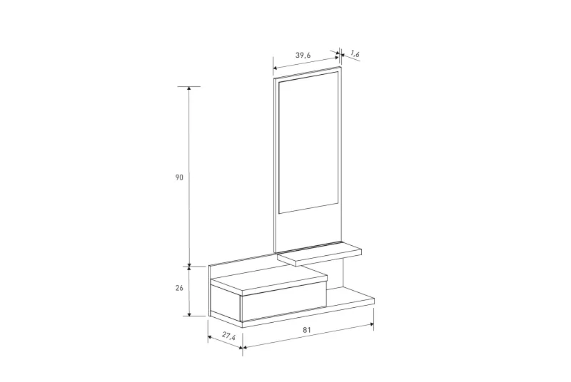 RECIBIDOR VERTICAL ELBA MAUVELLA-BEIG