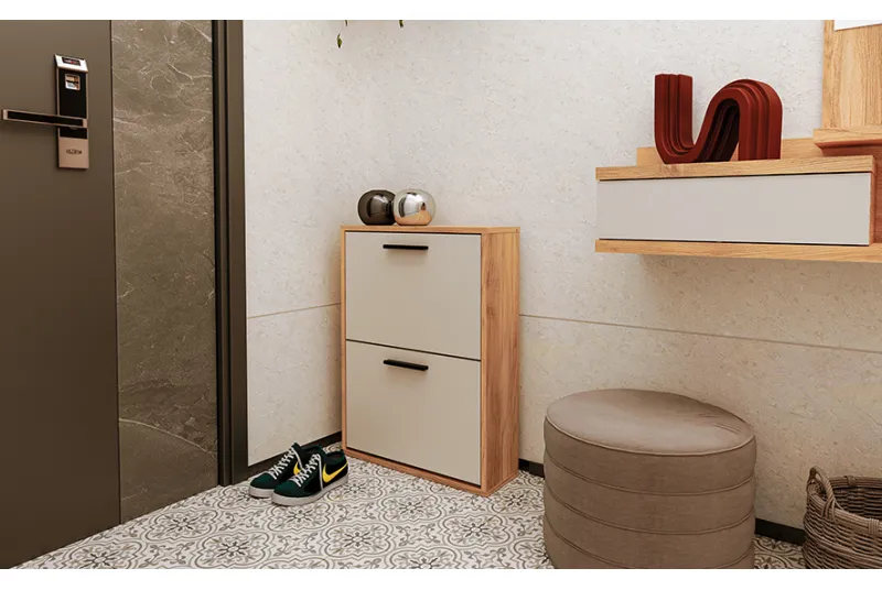 ZAPATERO 2 PUERTAS ELBA MAUVELLA-BEIG