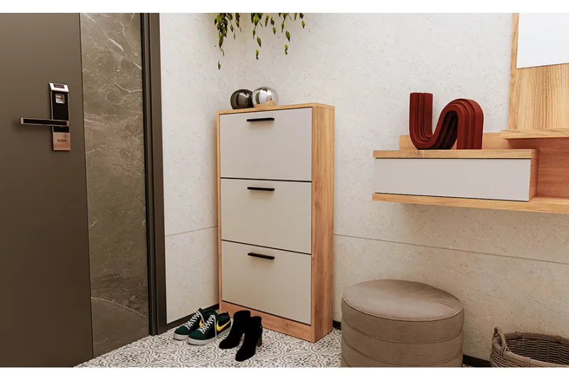 ZAPATERO 3 PUERTAS ELBA MAUVELLA-BEIG