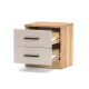 MESITA DE NOCHE 2 CAJONES ELBA MAUVELLA-BEIG