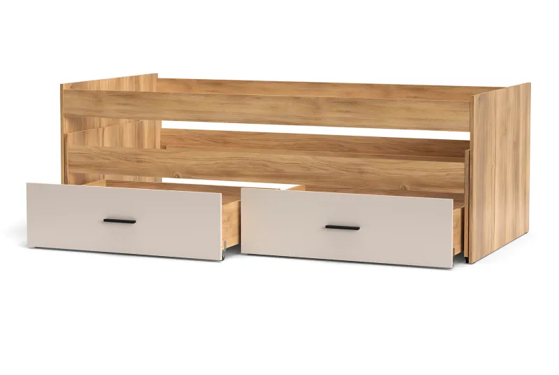 CAMA COMPACTA+C.NIDO RUEDAS ELBA MAUVELLA-BEIG