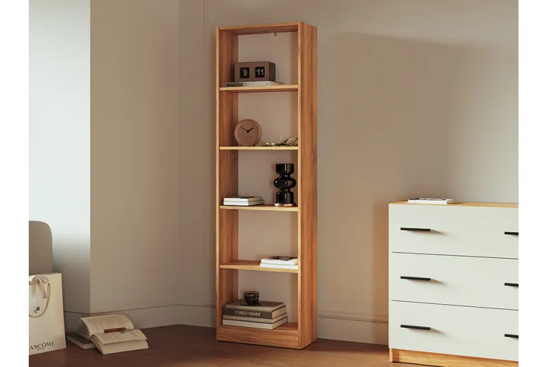 ESTANTERIA 5 BALDAS ELBA MAUVELLA-BEIG