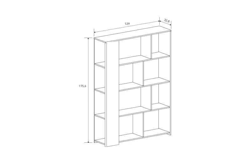ESTANTERIA 129 CM ELBA MAUVELLA