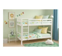 Litera de madera Olivia blanca