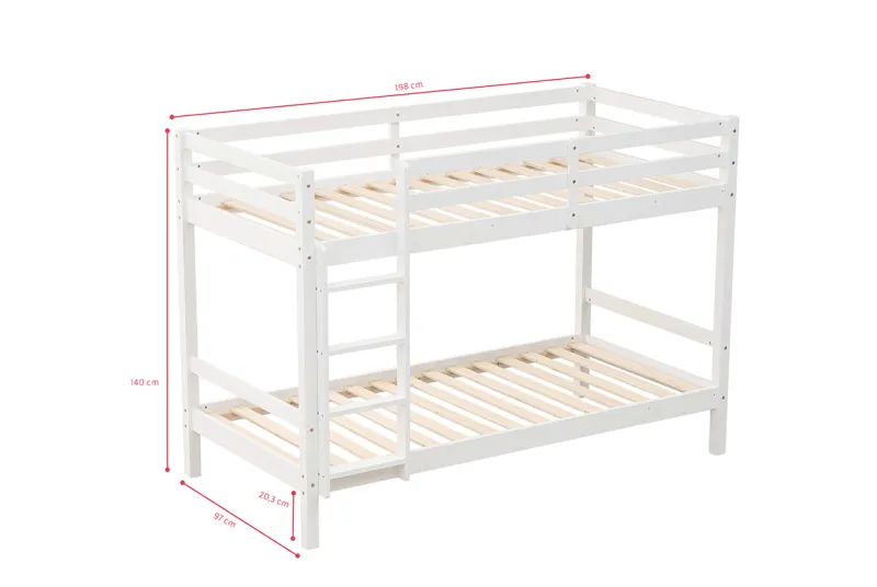 LITERA MADERA OLIVIA BLANCA