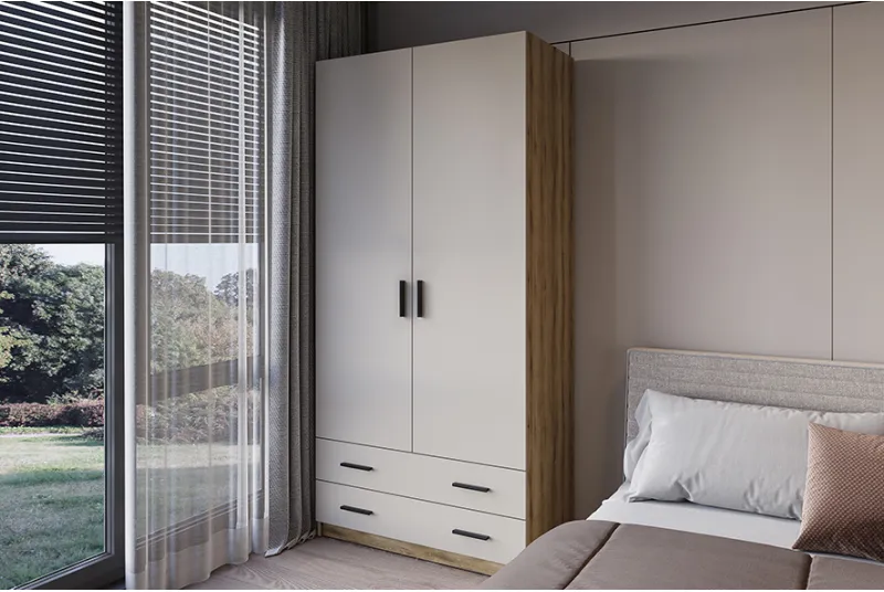 ARMARIO 2PTAS. 2CAJONES GRANDES ELBA MAUVELLA-BEIG